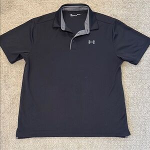Under Armour Men's Black Polo Shirt